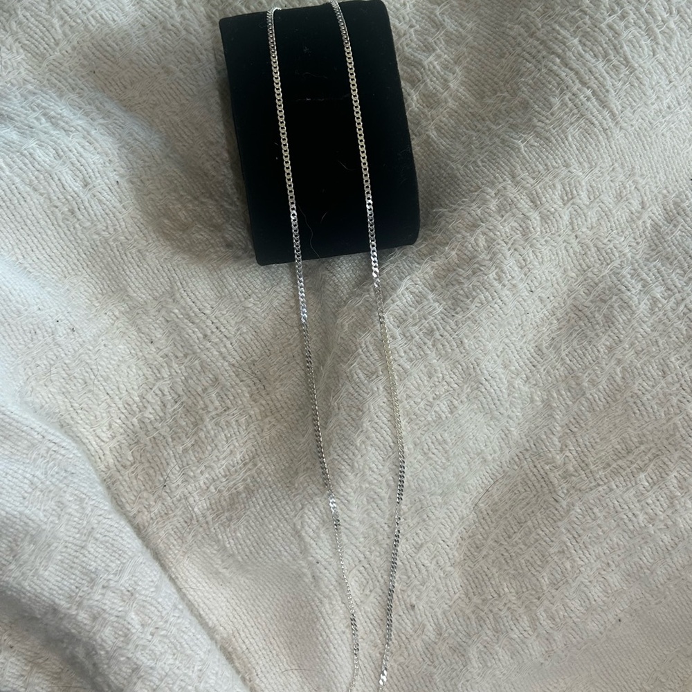 20” sterling silver 925 Cuban chain 2mm